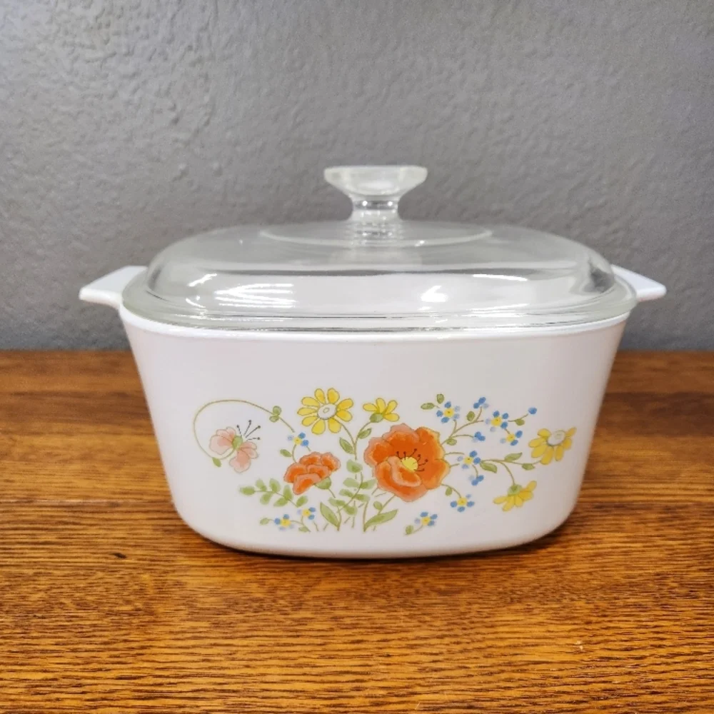 Corningware Wildflowers Covered Casserole